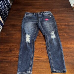 So Girls high Rise distressed jegging denim jeans new size 14